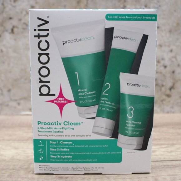 Proactiv Clean 3 Step Acne Treatment Routine- Sulfur Acne Treatment Cleanser - Picture 2 of 6